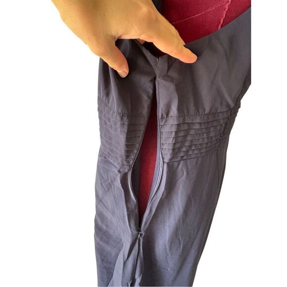 NEW Hope & Ivy tie shoulder embroidered midi dress size 24 navy Blue Floral Slee - Picture 9 of 10